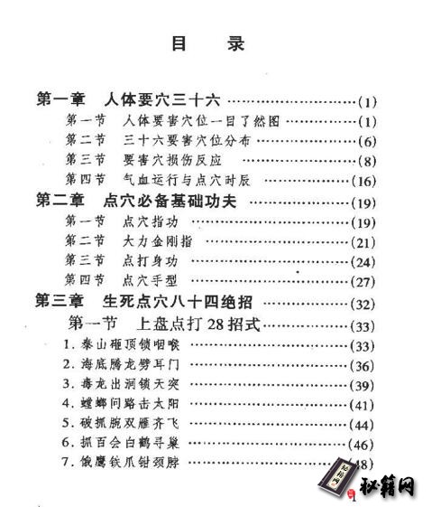 武林前辈高手祖传绝秘功法《夺命追魂—世传秘谱点穴击杀辣手绝招》
