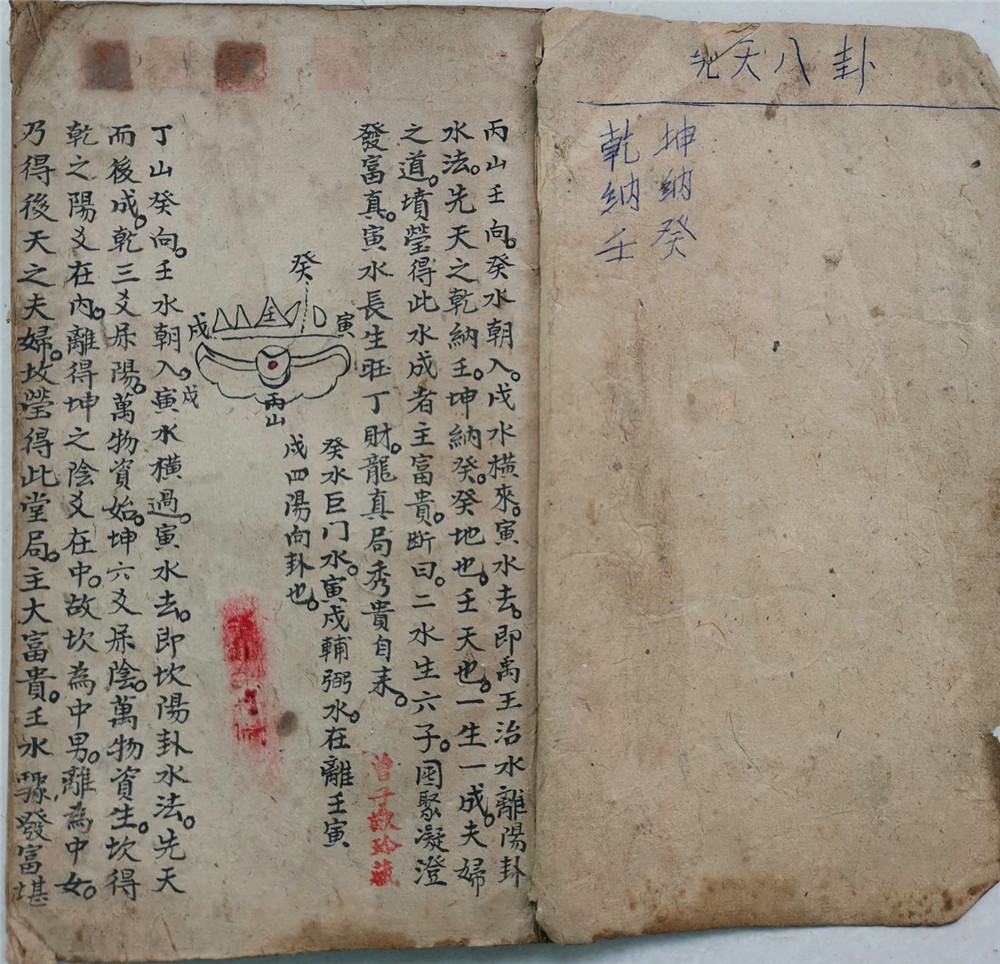《龙局真穴秘断》（二十二局山向）民间手抄本